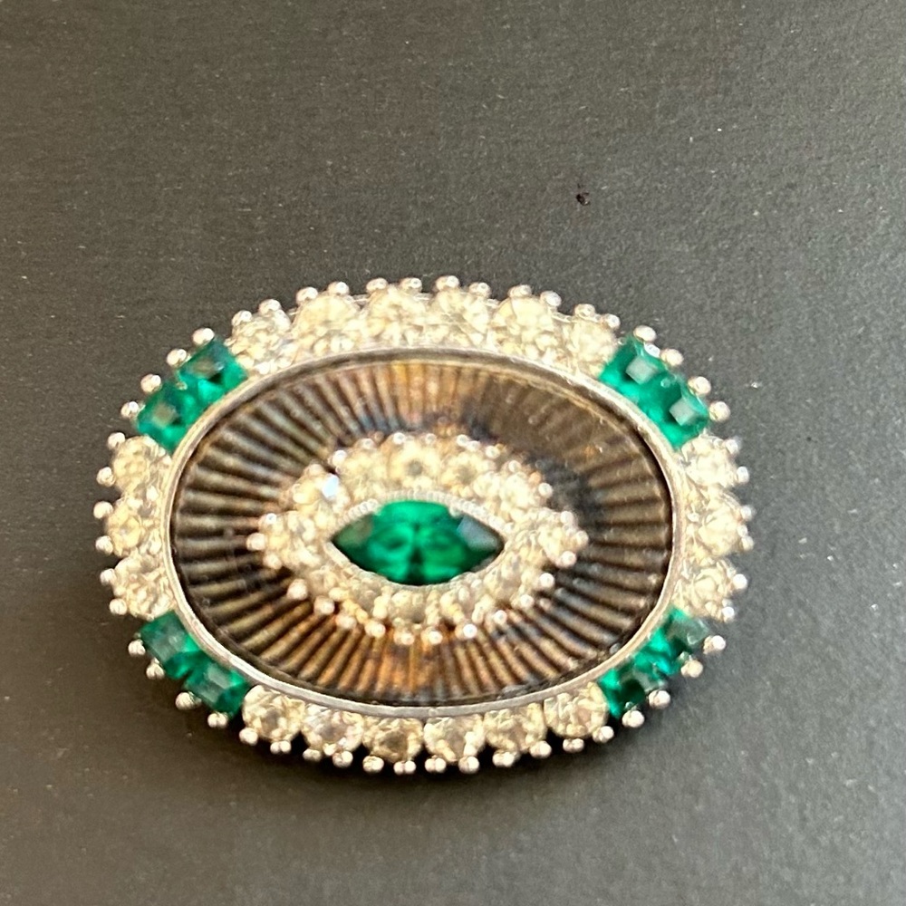 Vintage crystal pin